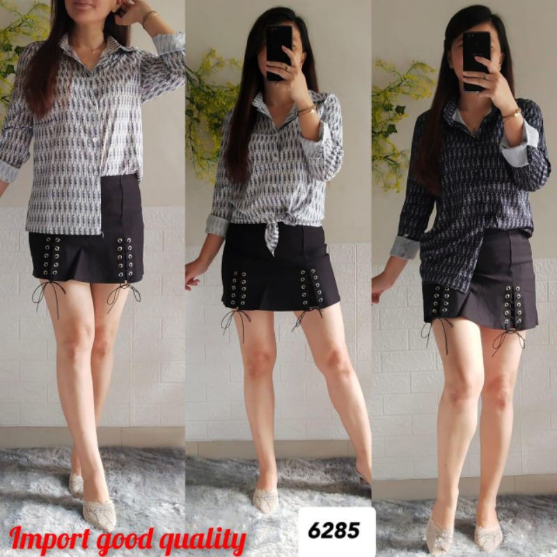 Kemeja katun import MV-6285