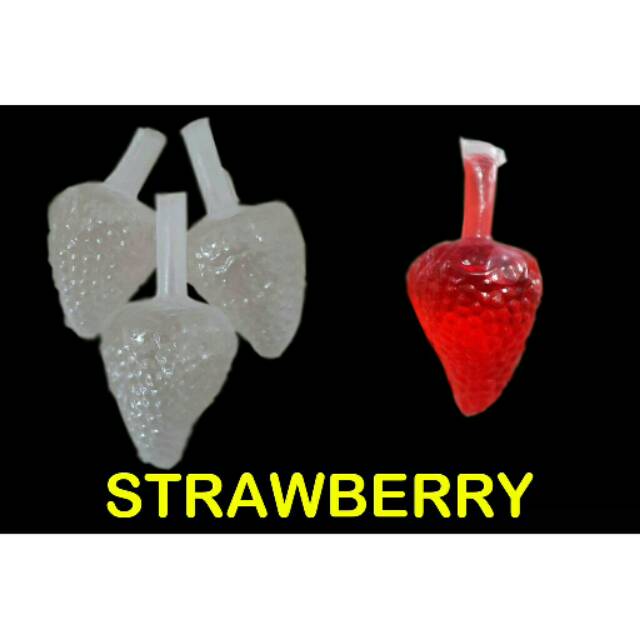 

PLASTIK ES BENTUK STRAWBERRY