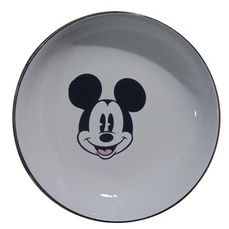 Piring Keramik Korea Motif Nanas/Strawberry/Pohon/Bunga Rose Pink Variasi 20cm-MCKEY MOUSE 20CM