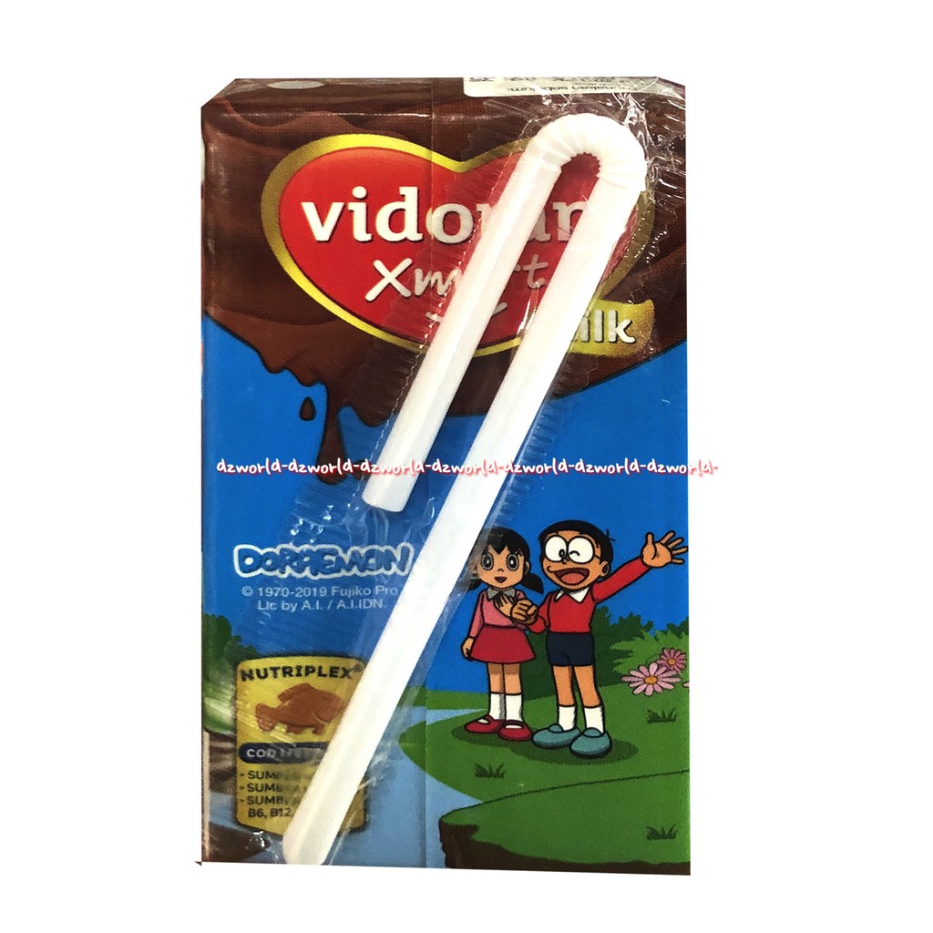 Vidoran Xmart Milk Susu UHT Anak 115ml Rasa Cokelat Strawbery COD Liver Oil Stroberi Coklat