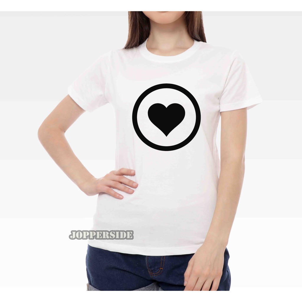 JOPPERSIDE T SHIRT KAOS DISTRO WANITA PEREMPUAN CEWEK SLIMFIT ORIGINAL PREMIUM ONE LOVE TW3