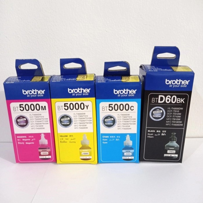 

Terbatas Tinta Brother Bt D60 + Bt 5000 Original 1 Set Ink T310/T510W/T710 Diskon