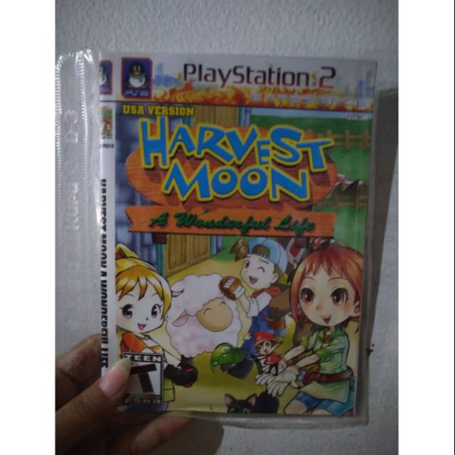 CD DVD KASET PS2 HARVEST MOON A WONDERFUL LIFE