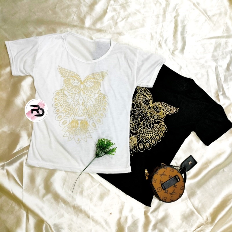 RD FASHION KAOS OWL ( LD 87cm Pj 58cm)