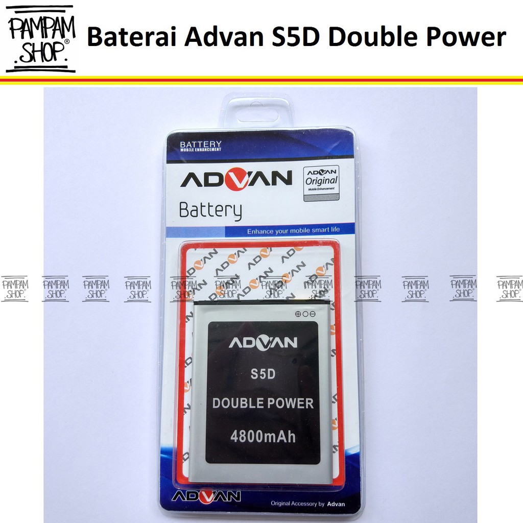 Baterai Advan S5D Original Double Power | Batre, Battery, Batrai, S 5D, S5 D, HP Advance