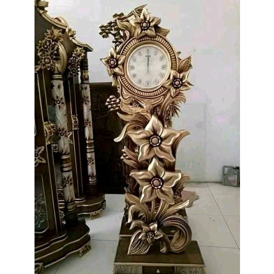 Jam Hias Lemari Ukir Jepara