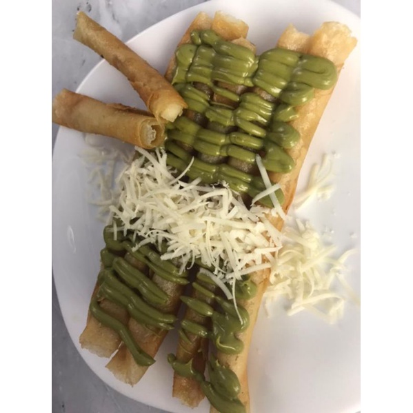 

Chesse roll greentea.