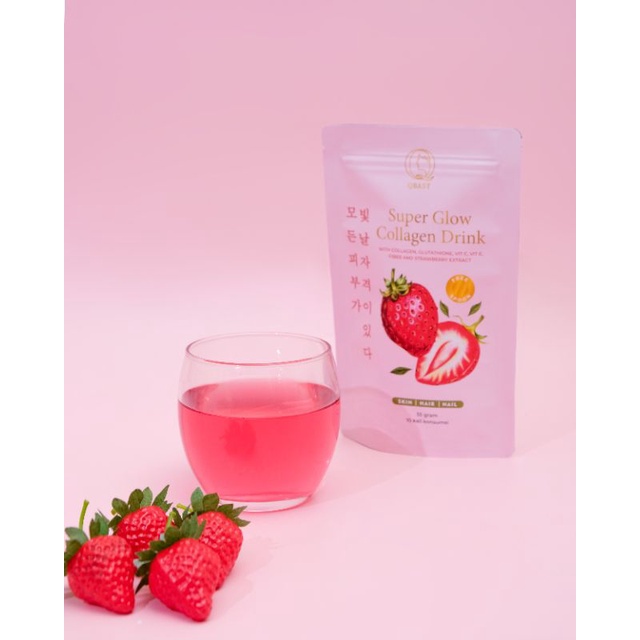 [ SUPER SELLER ] QBAST QELSEA SUPER GLOW COLLAGEN DRINK MINUMAN KOLAGEN