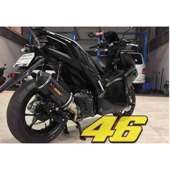 akrapovic carbon aerox leher non biru