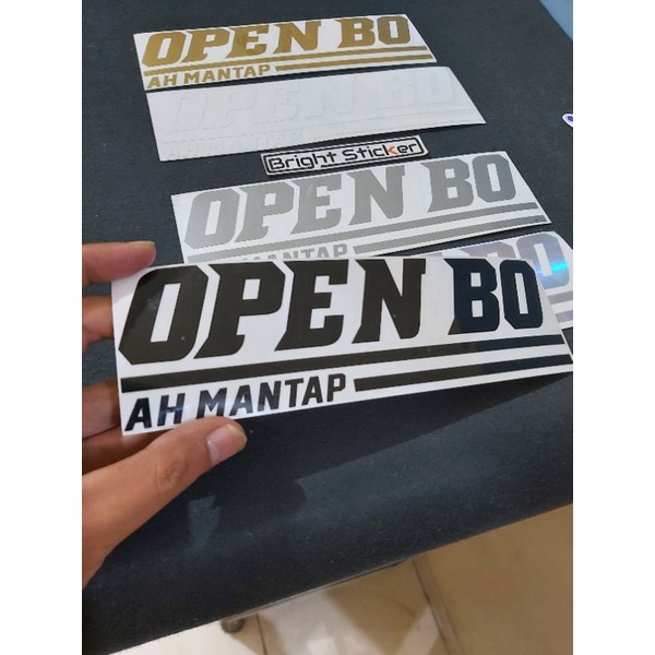 STICKER OPEN BO CUTTING