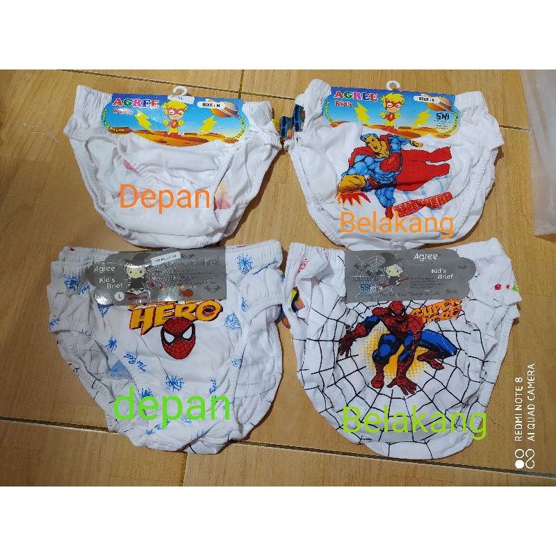 Celana Dalam anak cowok Agree CA 18 (3pcs)