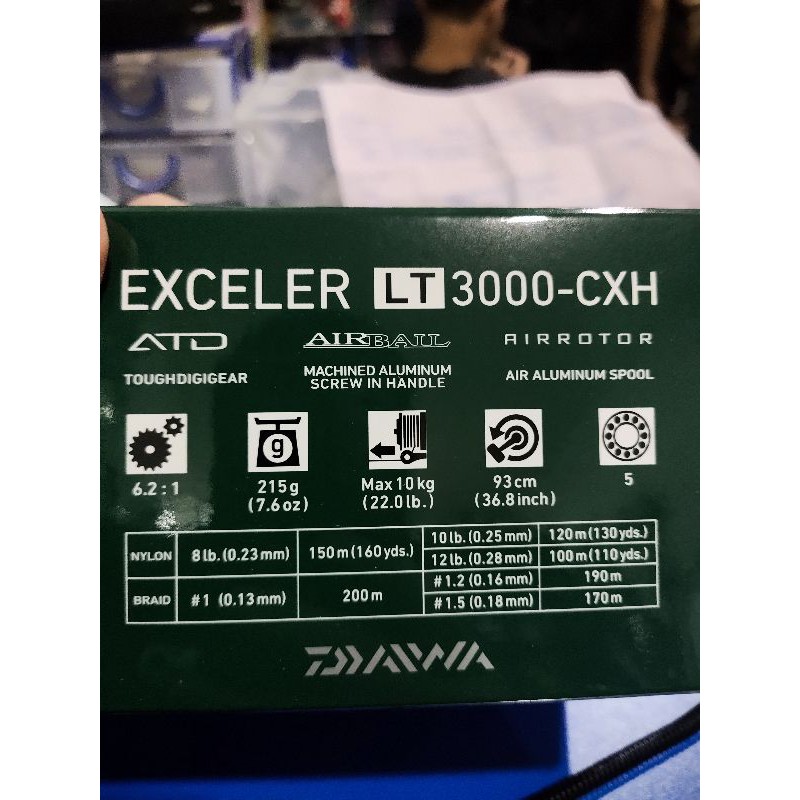 Daiwa exceler lt power handel pilihan 1000 2500 3000 4000 5000