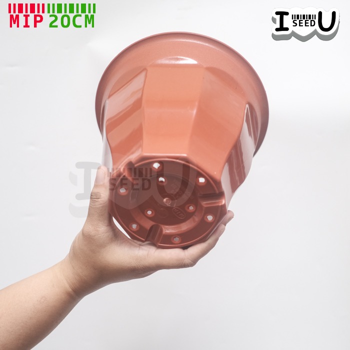 Pot Bunga Tinggi Warna 20cm - MIP