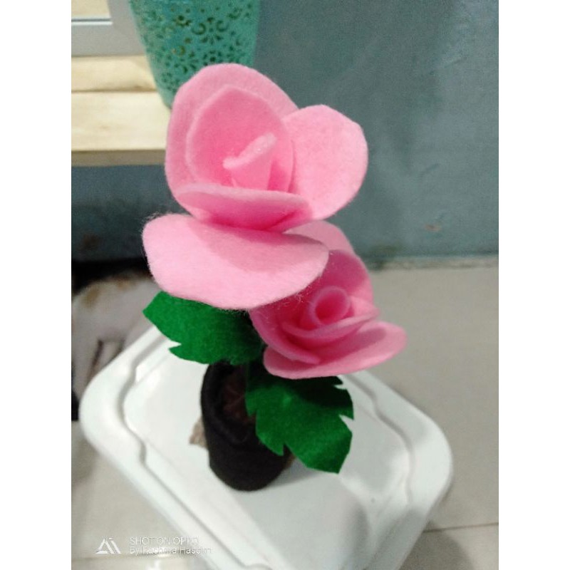 kerajinan tangan#Kain Flanel#Bunga kain Flanel