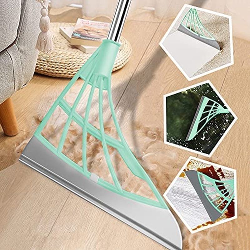 [1PC Multifunction Magic Broom ][ 2-in-1indoor Silicone Broom Sweeper][Floor Squeegee Adjustable Silicone Mop][Floor Cleaning Floor Squeegee Sweeping Brush Pet Hair Broom]