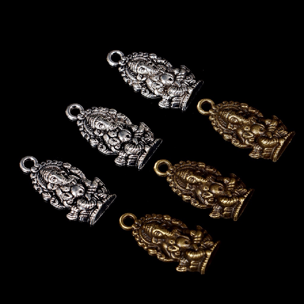 Hbid 10pcs Liontin Bahan Alloy Desain Budha Gaya Thailandantik Menarik Untuk Perhiasan Diy Charms