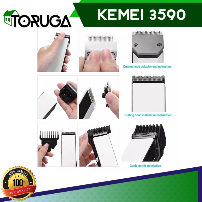 Alat cukur rambut Kemei KM 3590 clipper 5 in 1 Alat Mesin Cukur Potong