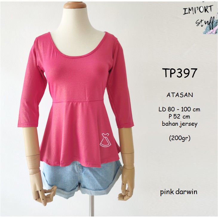 TP397 - ATASAN BLOUSE CASUAL IMPORT ATASAN KANTOR WANITA MURAH