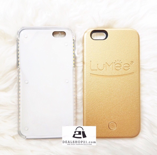 Lumee Led Glam Case For iPhone 6 ( 100% Copy Authentic, With Blackring On Camera ) New Colour, Gold!