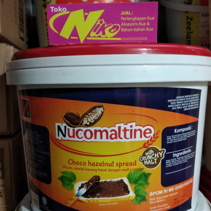

Selai coklat kacang nucomaltine choco hazelnut crunchy malt 1kg grab