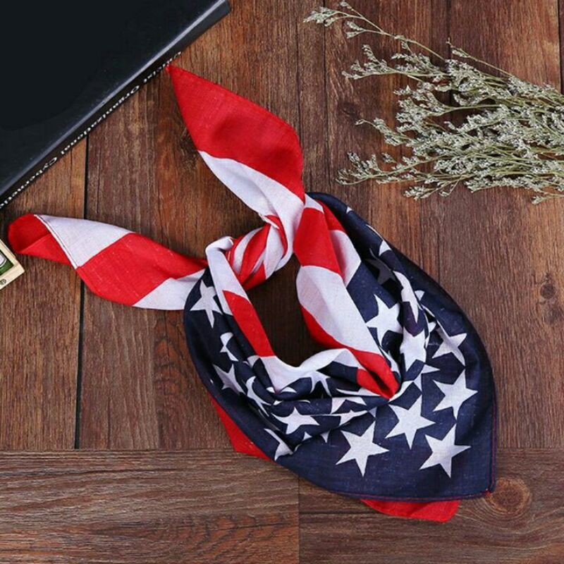 Bandana USA / Syal slayer motif Bendera Amerika-2