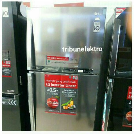 Kulkas 2 Pintu Besar LG Inverter Door Cooling GN-H452HLHN