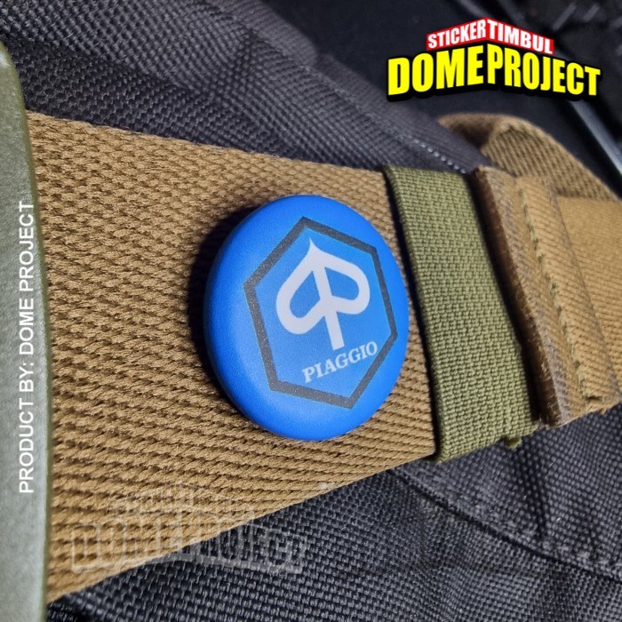PIAGGIO BIRU PIN PENITI 25MM BUTTON PIN AKSESORIS ROMPI TAS