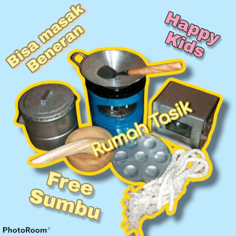 Set Mainan Masak Masakan Tradisional / Set Kompor Mini Mainan Anak Paket D1