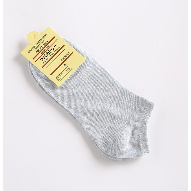 Reseller Welcome - K312 Kaos Kaki Polos Semata Kaki / Kaos Kaki Ankle Cute / Socks/Short Socks-Biru Muda