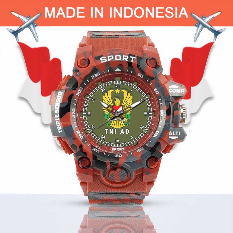 (SPECIAL EDITION) JAM TANGAN LOGO TNI-AD WATER RESISTANT NO.18