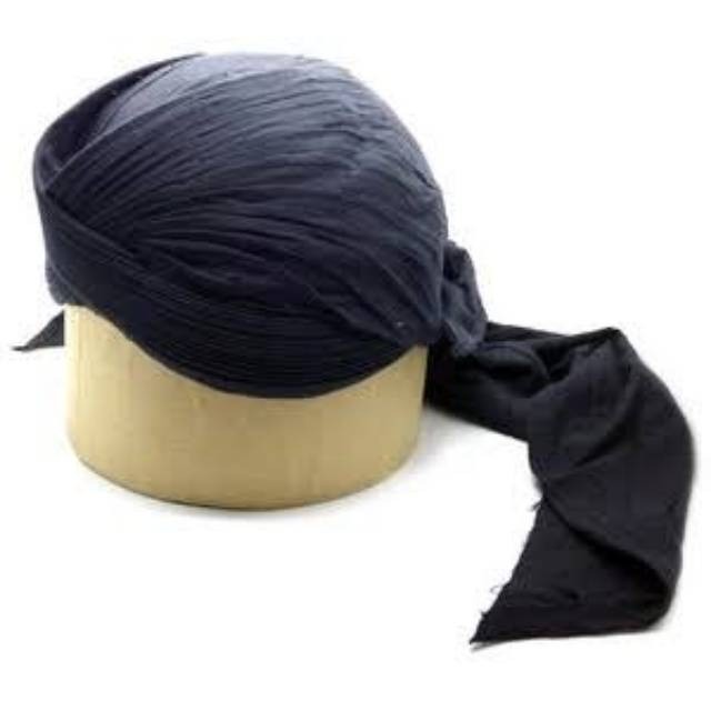 Kain Ikat Iket Udeng Topi Bahan Blangkon Segiempat Jawa Solo Jogja Warna Hitam