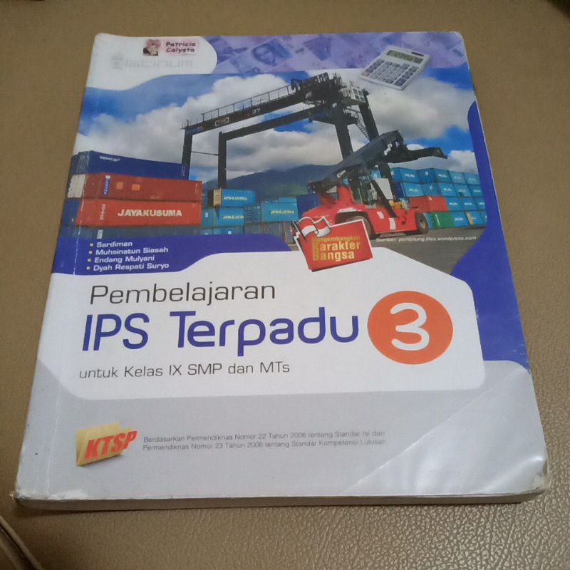 Buku IPS TERPADU Kelas 9 IX SMP 3 PLATINUM, KTSP 2006