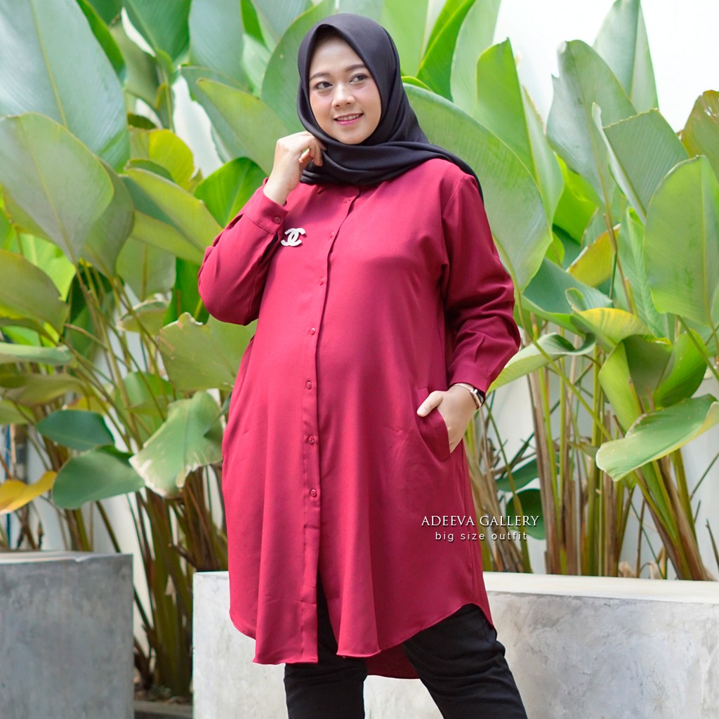 ADEEVA Pocket Tunik Jumbo Original 4 Ukuran