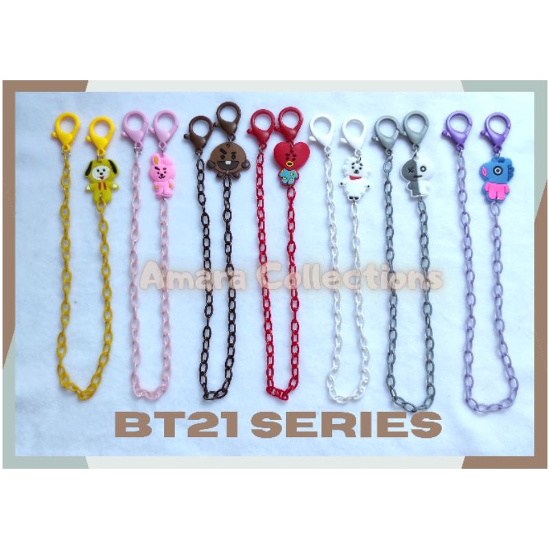 [NEW] TALI MASKER ANAK CEWEK COWOK BTS | STRAP MASKER BT21 | KALUNG MASKER KARAKTER BT21