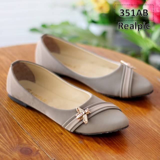 Sepatu Wanita Slip On Balet Line Bee - Slip On Wanita Murah