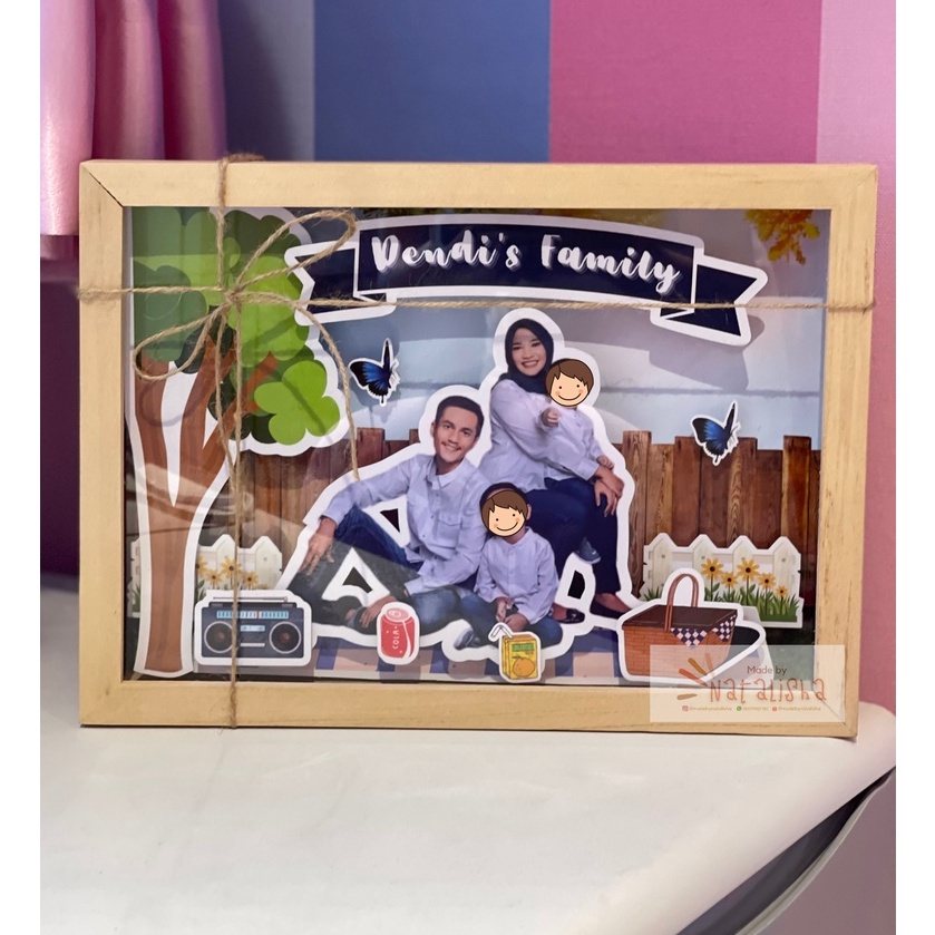 [KADO/HADIAH Ultah/Sekolah/Kantor] Risyamel.co Pop Up Frame / 3D Frame / Scrapframe Seserahan Perpis