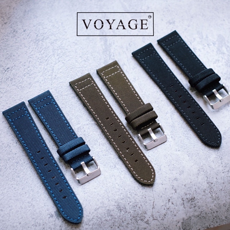 Strap kanvas nato jeans army apple watch 3 4 5 iwatch 44mm 42mm retro iwo 9 8 jam tali 22mm samsung