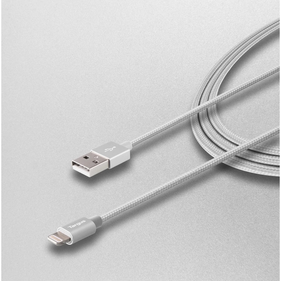 Kabel Targus ACC99405 Lightning to USB Silver - TARGUS ACC99405AP