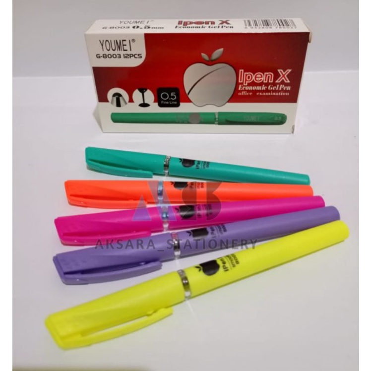 

SELUSIN ( 12 PCS ) Gel Pen Pulpen Ipen X 0.5 mm