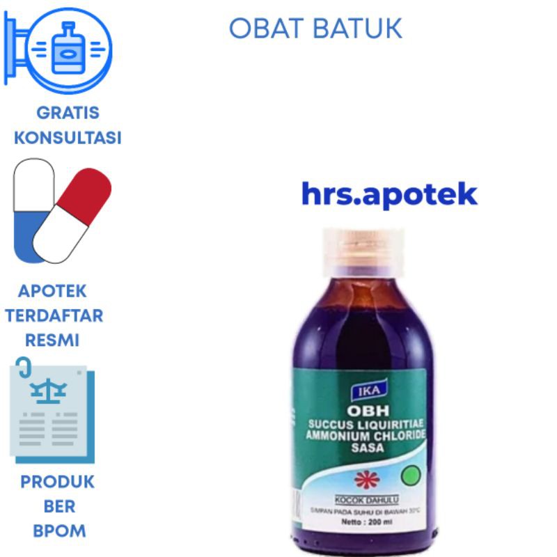 

Obat batuk hitam(obh) ika 200ml syrup
