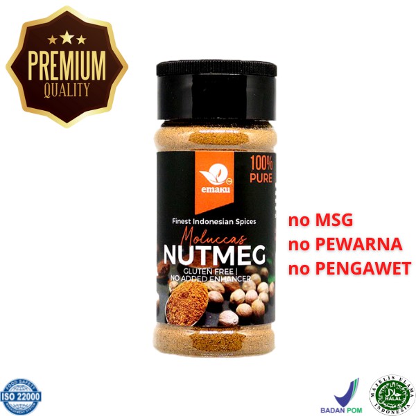 

Nutmeg Powder / Pala Bubuk / Bumbu Dapur / Bumbu Dapur Premium / rempah-rempah 60g - Emaku