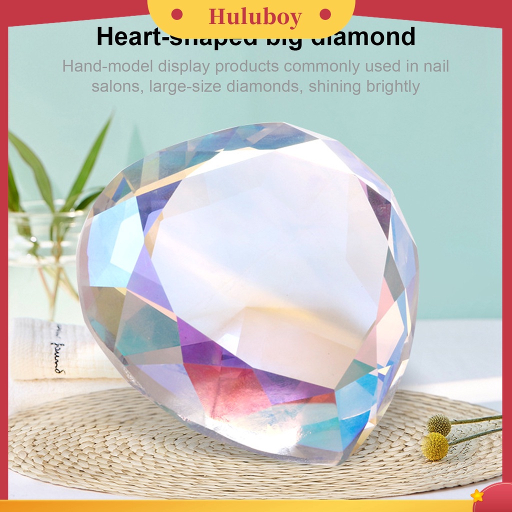 Huluboy Huluboy♡ Kristal Berlian Imitasi Bentuk Hati Besar Untuk Nail Art