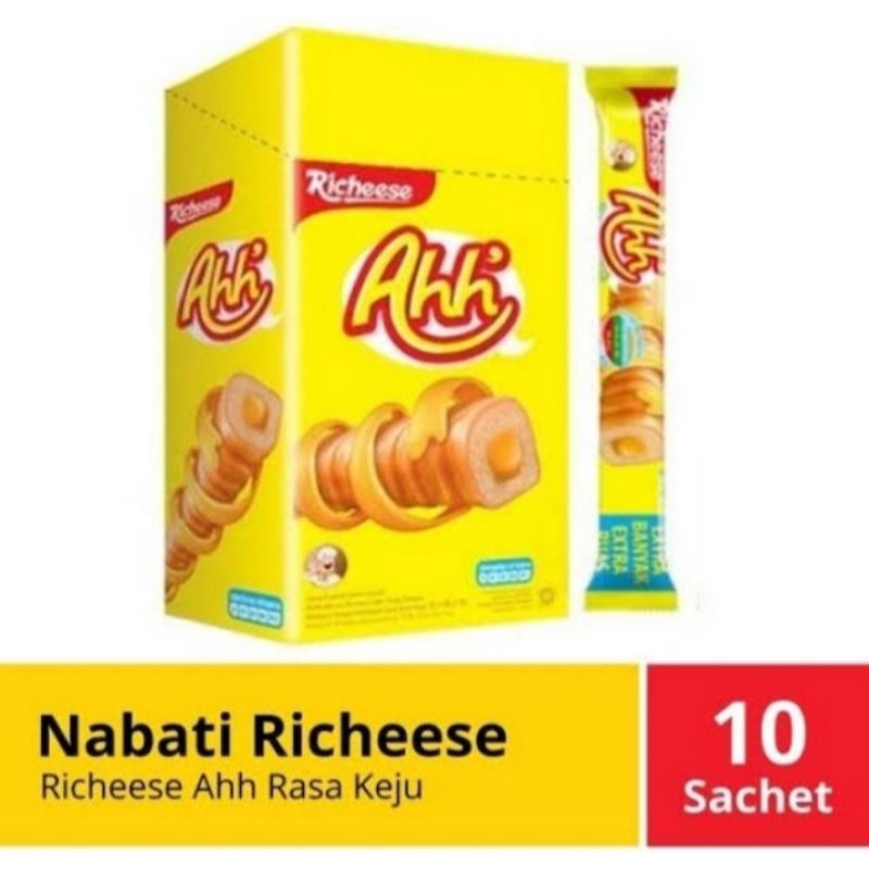 

NABATI AHH RICHEESE SNACK RASA KEJU BOX 140 GRAM ISI 10 PC