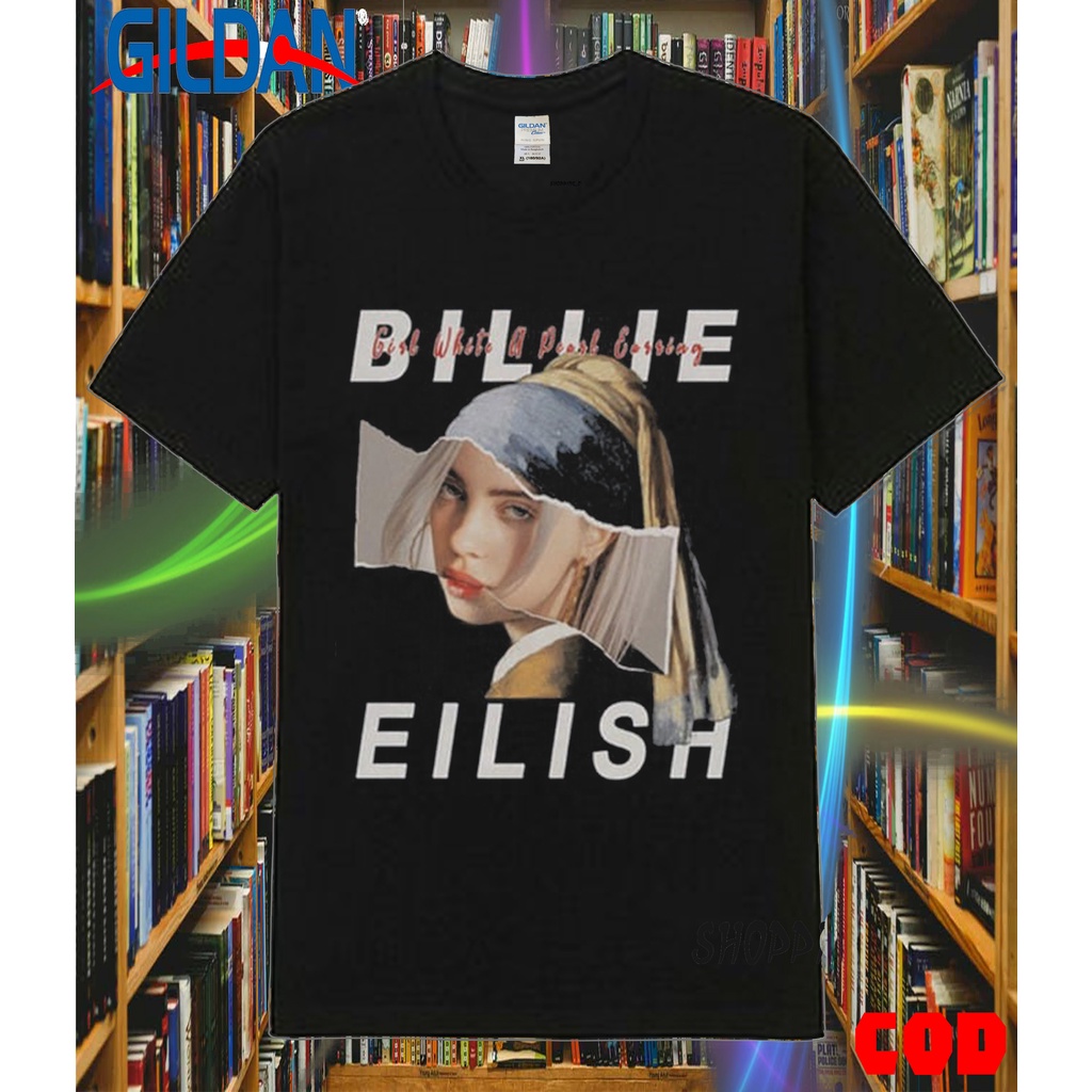 Kaos Band Billie Eilish T-shirt Pria Wanita Vintage
