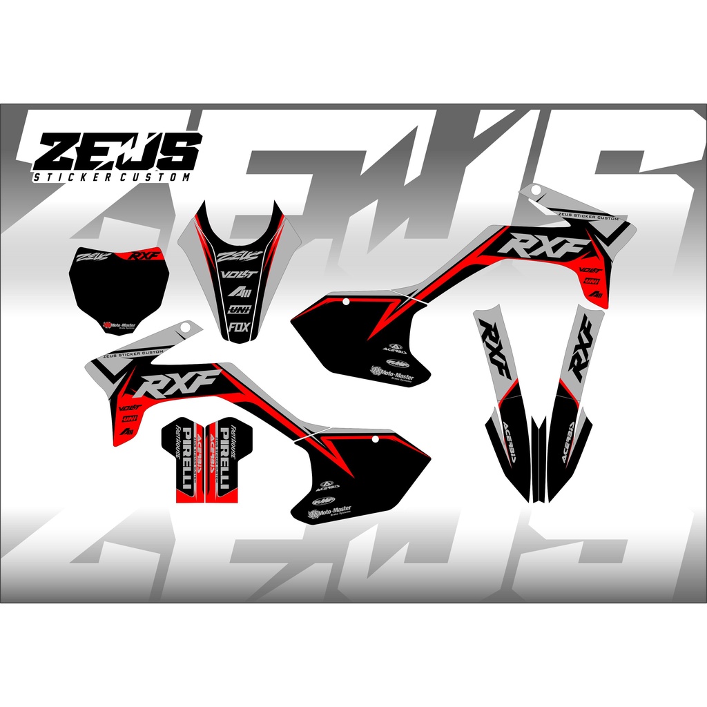 Decal Sticker - Stiker Dekal Rxf 50cc Mini Trail Zeus SC 08