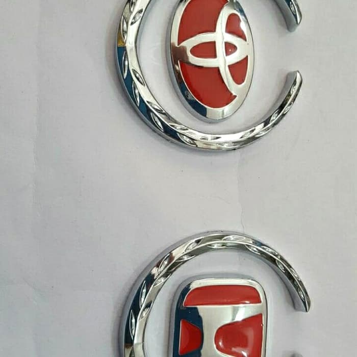 emblem / logo / STIKER / STICKER / LAMBANG toyota / honda padi PLAT KERAS BESI MERAH