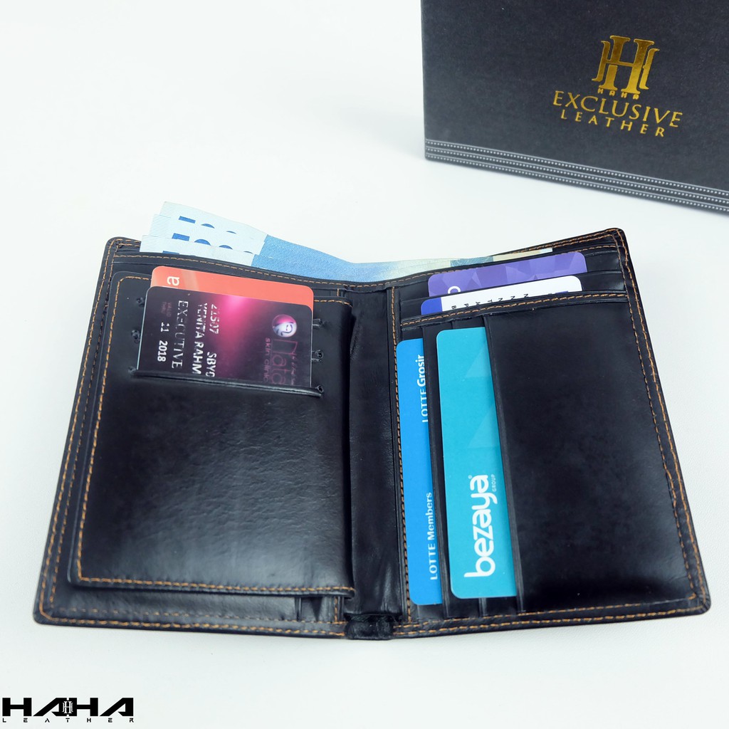 Dompet Pendek Lipat Pria BRONZE Bahan Kulit Asli - Originale Leather Wallet