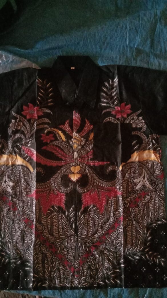 Kemeja Batik Pria Lengan Pendek Size M L Xl Bswart Batik Hrb026 Kenongo