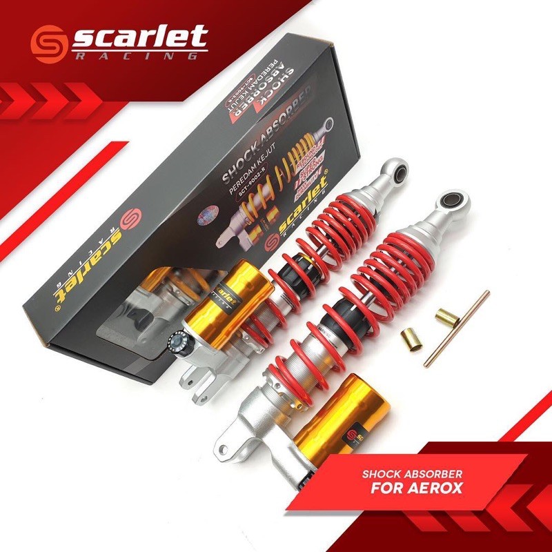 shockbreaker scarlet tabung bawah yamaha aerox - shock tabung bawah aerox merk scarlet