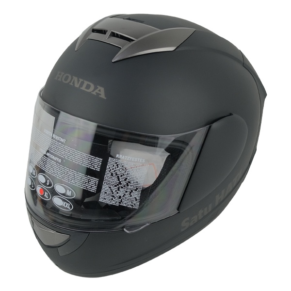 Honda Black Mono Helmt (XL)